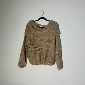 debut tan sweater size m